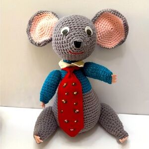Handmade Adorable Crochet Mouse Stuffy